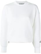 Adidas By Stella Mccartney Logo Print Neoprene Sweatshirt, Women's, Size: Small, White