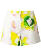 Iceberg Tie Dye Shorts, Women's, Size: 40, White, Cotton/spandex/elastane