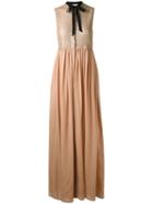Melampo - Scale Effect Dress - Women - Silk/polyester - 42, Nude/neutrals, Silk/polyester