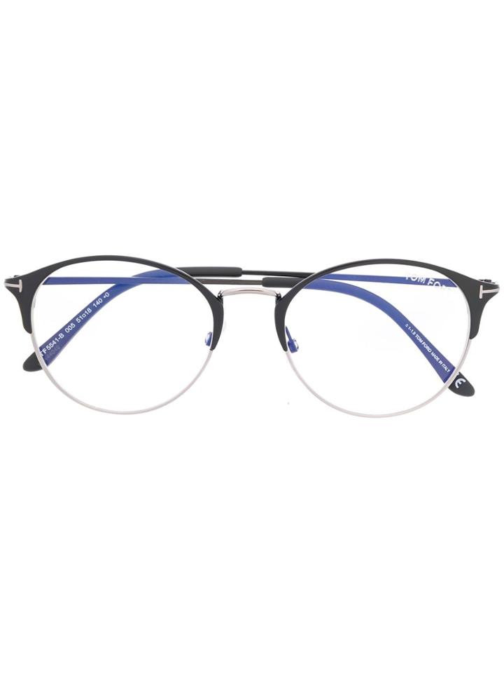 Tom Ford Eyewear Round Frames Glasses - Black