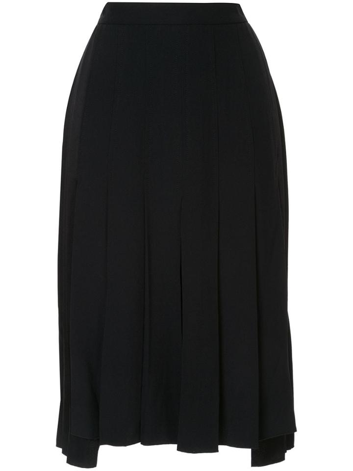 Nº21 Pleated Midi Skirt - Black