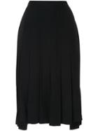 Nº21 Pleated Midi Skirt - Black