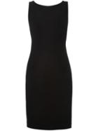 Capucci Bow Back Strap Dress, Women's, Size: 40, Black, Viscose/spandex/elastane/silk