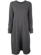 Rick Owens Drkshdw Oversized Knitted Dress, Women's, Size: 38, Grey, Cotton