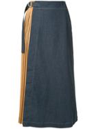 Guild Prime Pleated Midi Skirt - Blue
