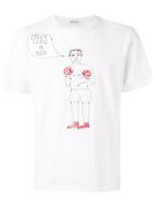 Jimi Roos Drawing Print T-shirt, Men's, Size: Xl, White, Cotton