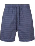 Save Khaki United Drawstring Fitted Shorts - Blue