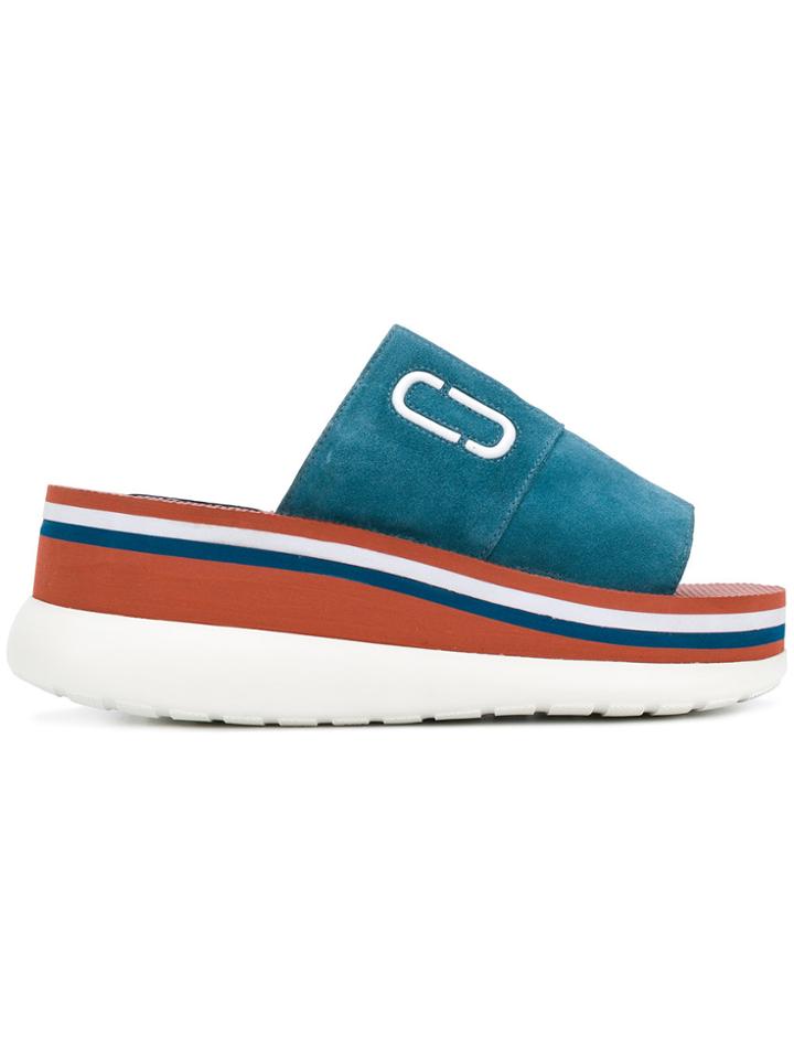 Marc Jacobs Lex Platform Sandals - Blue