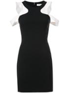 Mugler - Shoulder Cut Out Dress - Women - Polyester/viscose - 36, Black, Polyester/viscose