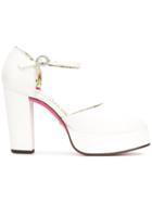 Gucci Leather Platform Pump - White