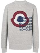 Moncler - Bullseye Print Sweatshirt - Men - Cotton/lyocell - Xl, Grey, Cotton/lyocell