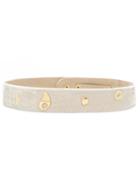 Lilly Sarti - Velvet Belt - Women - Silk/viscose - G, Nude/neutrals, Silk/viscose