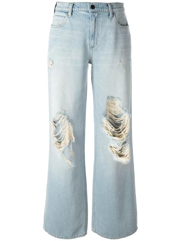 Alexander Wang Wide-leg Jeans, Women's, Size: 26, Blue, Cotton