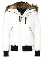 Mackage Raccoon And Rabbit Fur Trimmed Hood Parka - White