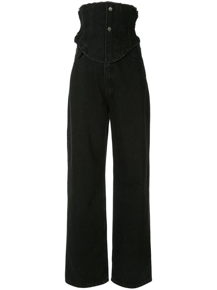 Ground Zero High Waisted Jeans - Black