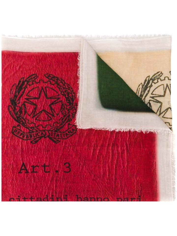 Faliero Sarti Costituzione Scarf - Red