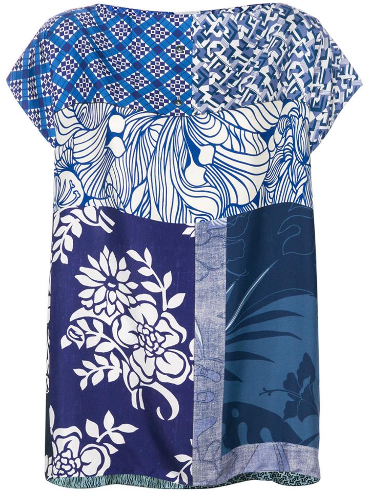 Pierre-louis Mascia Aloe Raw T-shirt - Blue