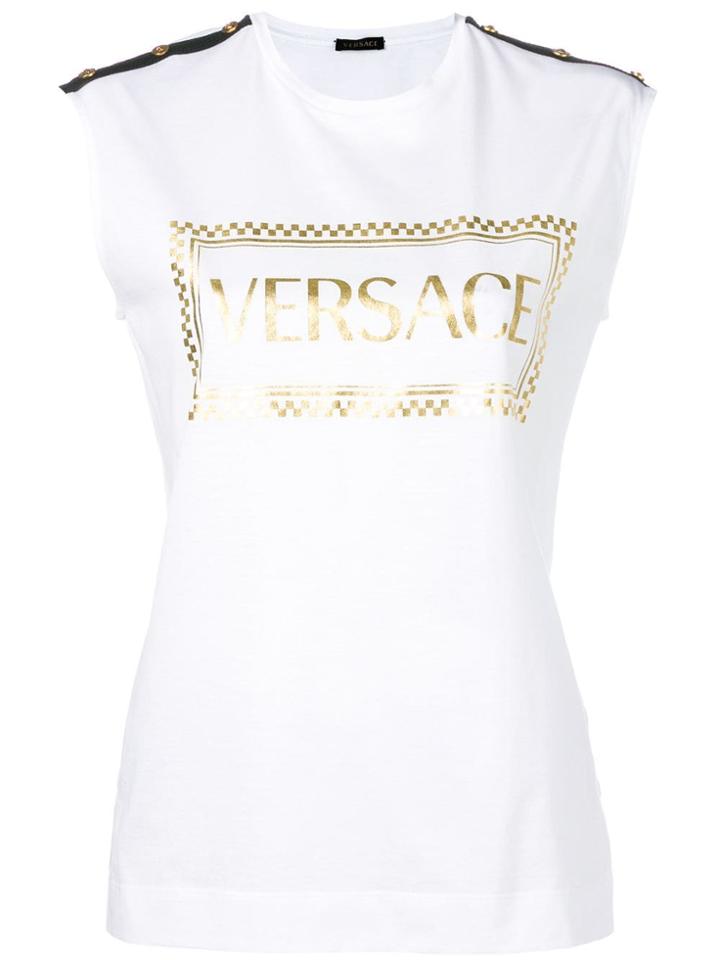 Versace Vintage Logo Tank Top - White