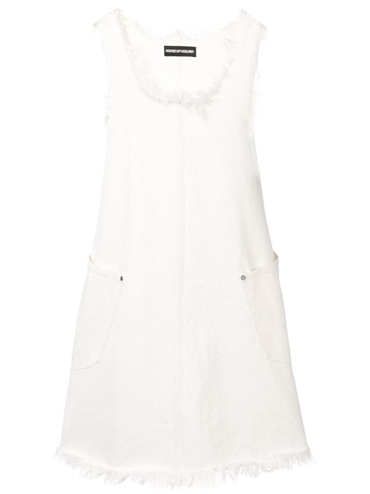 House Of Holland Sleeveless Flared Dress - White