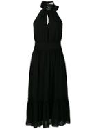 Michael Michael Kors Halterneck Midi Dress - Black