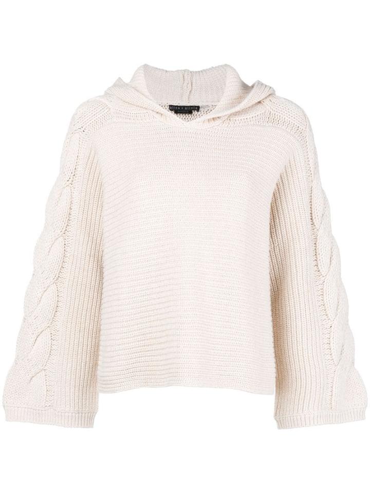 Alice+olivia Hooded Sweater - Neutrals