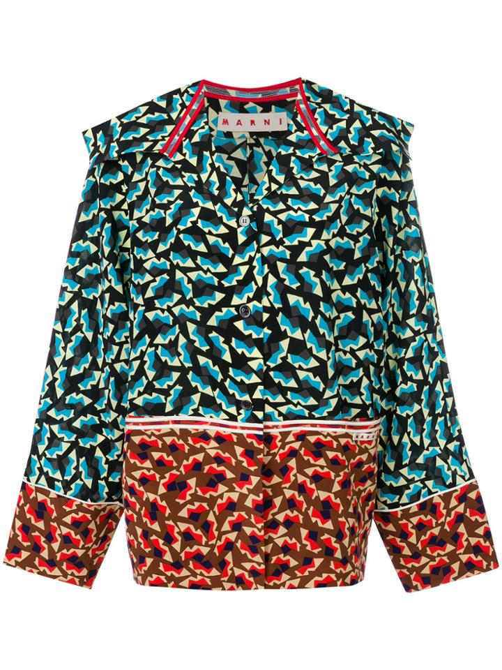 Marni Structured Printed Top - Multicolour