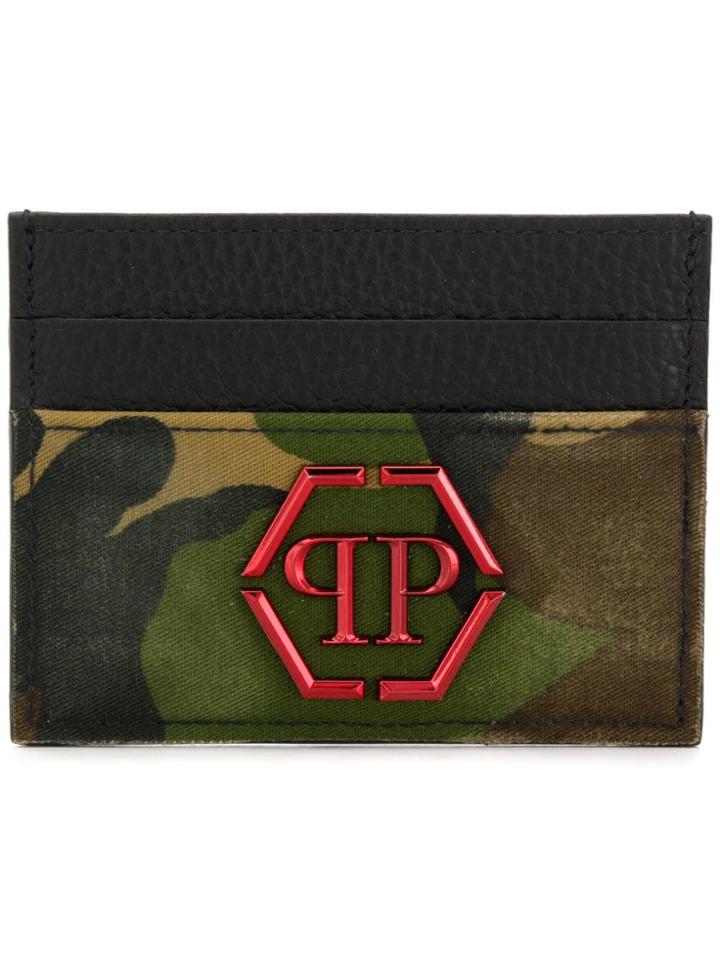 Philipp Plein Camouflage Cardholder - Green