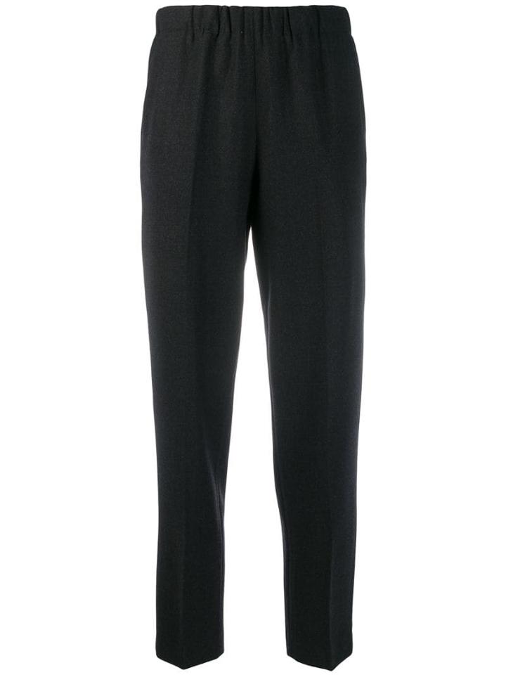 Kiltie Elasticated Waist Trousers - Black