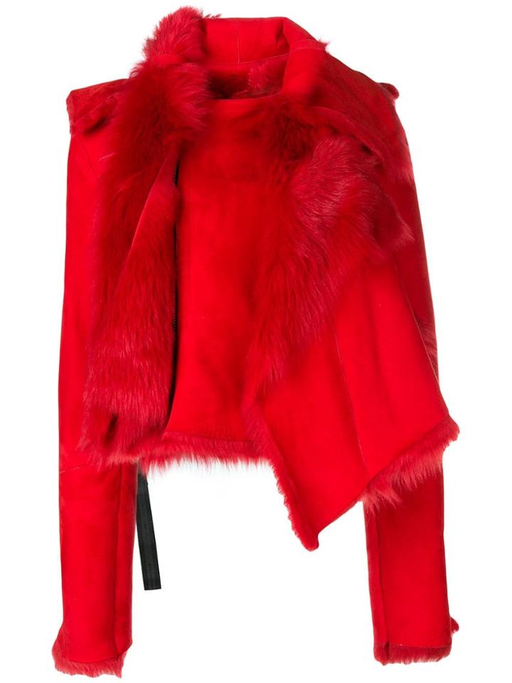 Unravel Project Mink Fur Jacket - Red
