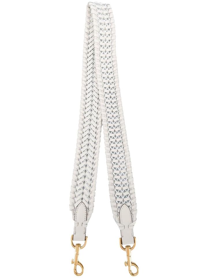 Anya Hindmarch Woven Shoulder Strap - White