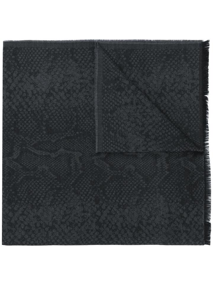 Tom Ford Snake Print Scarf - Black