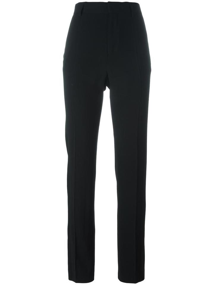 Haider Ackermann Piping Detail High Waisted Trousers, Women's, Size: 40, Black, Cotton/acetate/rayon