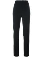 Haider Ackermann Piping Detail High Waisted Trousers, Women's, Size: 40, Black, Cotton/acetate/rayon