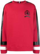 Tommy Hilfiger Logo Side-stripe Sweatshirt - Red