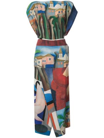 Osklen Osklen X Tarsila Printed Backless Dress - Multicolour