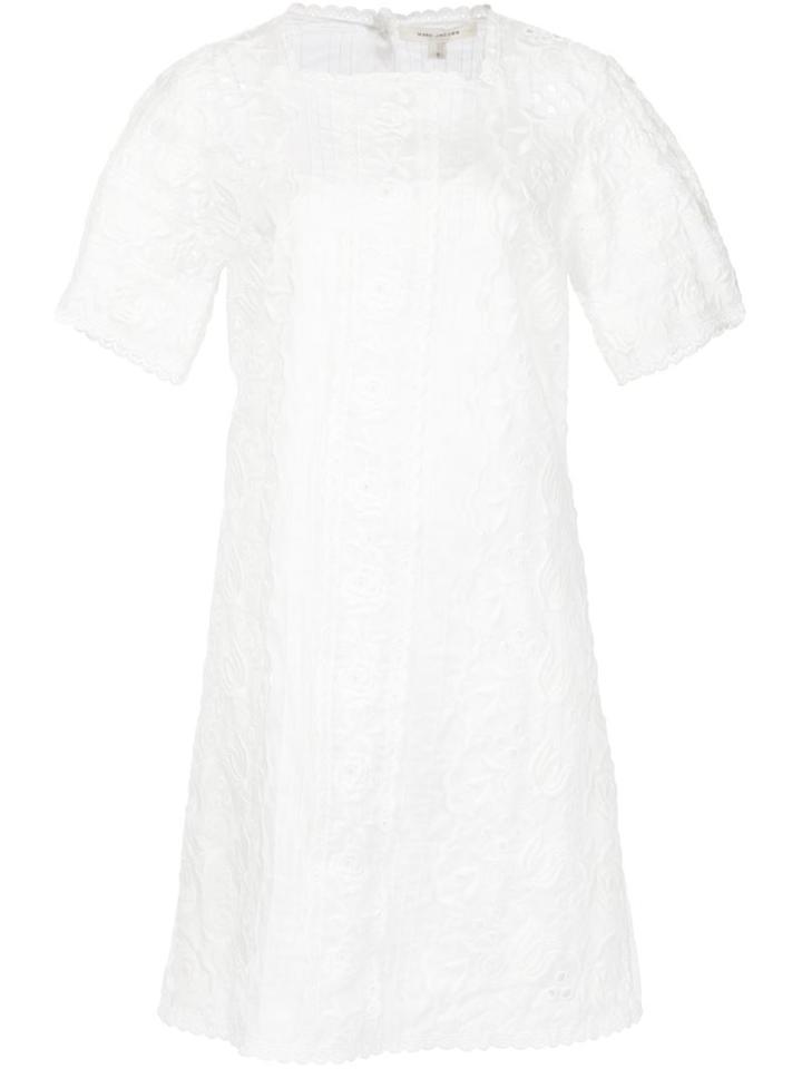 Marc Jacobs Floral Embroidered Shift Dress
