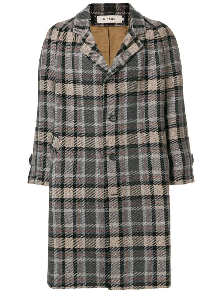 Misbhv Checked Single-breasted Coat - Multicolour