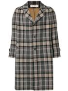 Misbhv Checked Single-breasted Coat - Multicolour