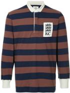 Kent & Curwen Striped Longsleeved Polo Shirt - Brown