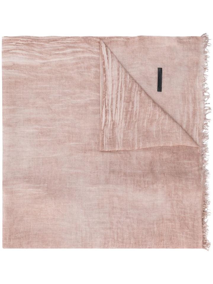 Cutuli Cult Raw Edge Scarf - Pink