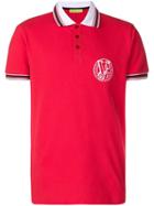 Versace Jeans Contrast Trim Polo Shirt - Red