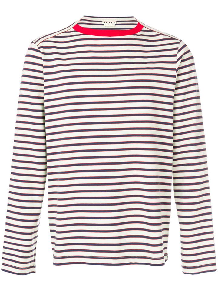 Marni Striped Breton Top - Green