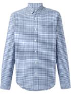 Ami Alexandre Mattiussi Gingham Check Shirt, Men's, Size: 44, Blue, Cotton