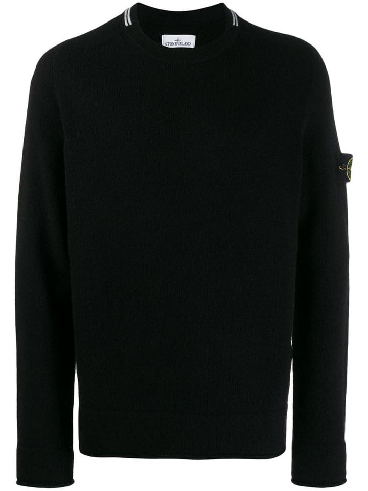Stone Island Knitted Swetashirt - Black