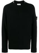 Stone Island Knitted Swetashirt - Black