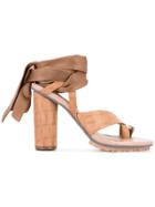 Ginger & Smart Coretta Ankle Wrap Heel - Brown