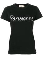 Maison Kitsuné Parisienne Print T-shirt - Black
