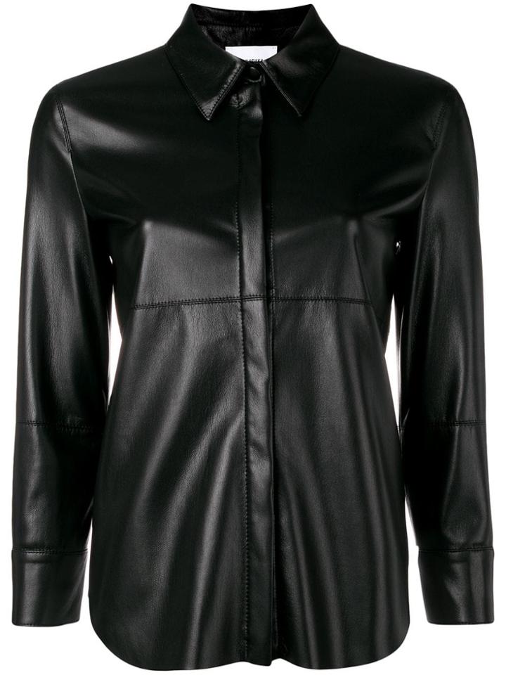 Nanushka Three-quarter Sleeve Shirt - Black