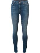 J Brand High Rise Skinny Jeans, Women's, Size: 25, Blue, Cotton/polyester/spandex/elastane
