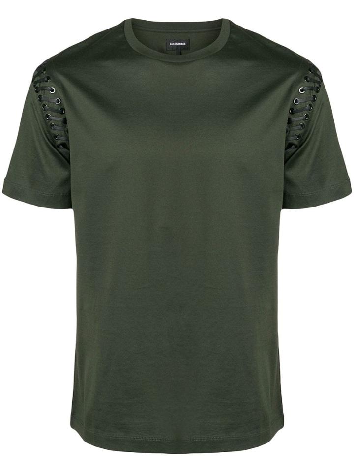 Les Hommes Short Sleeved T-shirt - Green